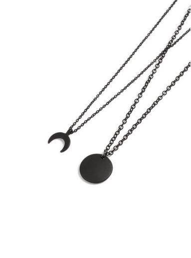 Topman Mens Black Multirow Necklace*