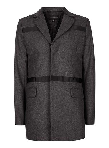 Topman Mens Rogues Of London Grey Coat