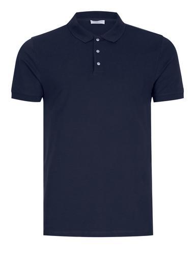 Topman Mens Blue Selected Homme Navy Slim Fit Polo