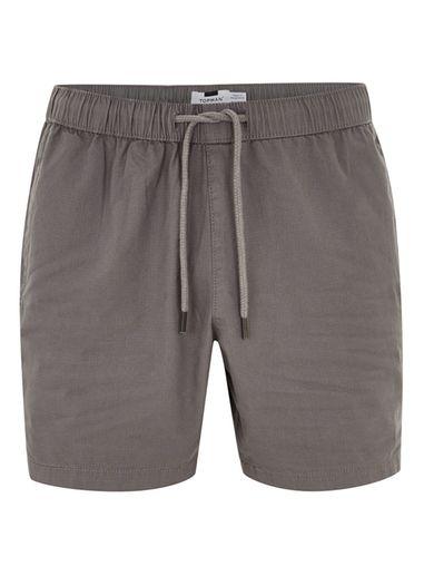 Topman Mens Grey Charcoal Gray Ripstop Shorts