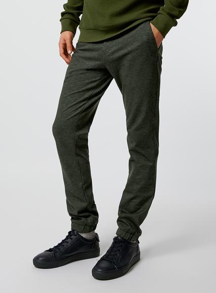 Topman Mens Green Khaki Jersey Smart Jogger