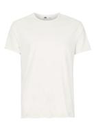 Topman Mens Cream Off White Distressed Longline T-shirt