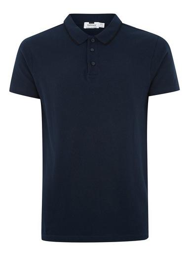 Topman Mens Blue Navy Skinny Fit Polo