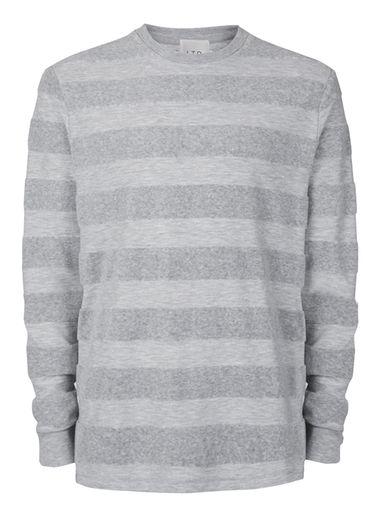 Topman Mens Ltd Grey Towelling Crew Neck Sweatshirt