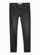 Topman Mens Wash Black Authentic Stretch Skinny Jeans