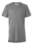 Topman Mens Grey Waffle Textured Longline T-shirt