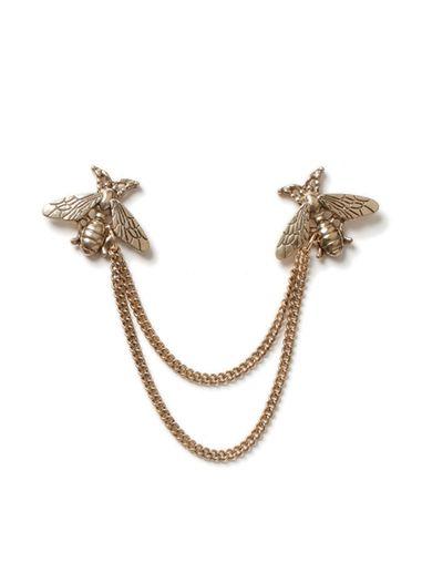 Topman Mens Gold Look Bug Collar Tips*