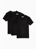 Topman Mens Multi Black T-shirt 3 Pack*