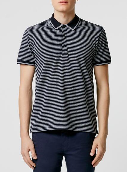 Topman Mens Blue Peter Werth Navy T-shirt
