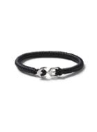 Topman Mens Black Anchor Wrap Bracelet*
