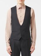 Topman Mens Blue Limted Edition Navy Suit Vest