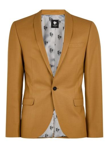 Twisted Tailor Mens Twisted Tailor Yellow 'ellroy' Blazer