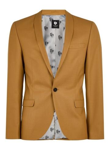 Twisted Tailor Mens Twisted Tailor Yellow 'ellroy' Blazer