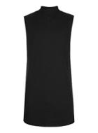 Topman Mens Black Charcoal Textured Turtle Neck Oversized Tank Top