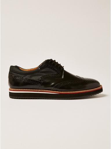 Topman Mens Black Prism Brogues