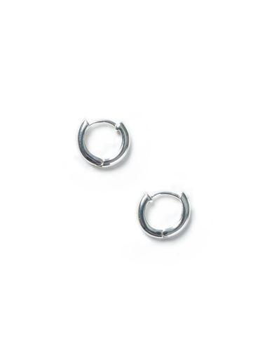 Topman Mens Silver Plated Hoop Earrings*