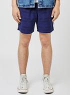 Topman Mens Blue Patterned Stripe Sophomore Shorts