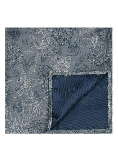 Topman Mens Grey Gray Floral Pocket Square