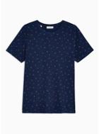 Selected Homme Mens Selected Homme Navy Organic Cotton T-shirt