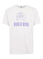 Topman Mens Grey Gray 'worldwide' T-shirt