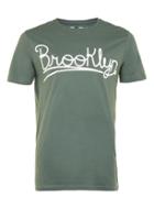 Topman Mens Green Brooklyn Print T-shirt