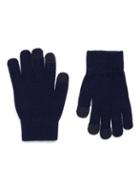 Topman Mens Blue Navy Touch Screen Gloves