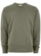 Topman Mens Green Selected Homme Khaki 'matt' Sweatshirt
