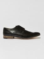Topman Mens Black Leather Luther Brogues