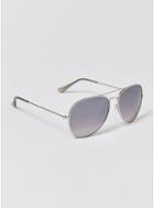Topman Mens Metallic Silver Mirrored Sunglasses