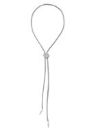 Topman Mens Black And Silver Look Bolo Tie Cord Necklace*