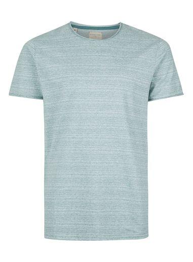 Topman Mens Selected Homme Blue Melange T-shirt