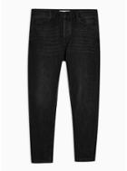 Topman Mens Washed Black Carrot Fit Denim Jeans