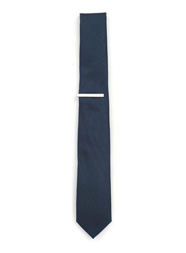 Topman Mens Blue Navy Micro Dot Tie