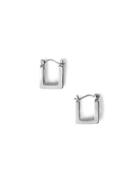 Topman Mens Silver Square Hoop Earrings*