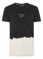 Topman Mens Criminal Damage Black Dip Dye T-shirt