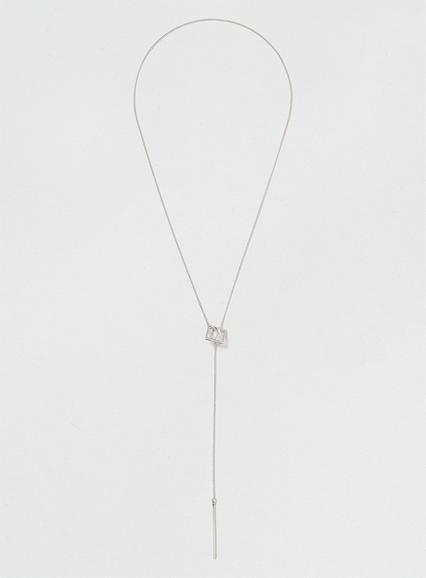 Topman Mens Black Geometric Thread Necklace*