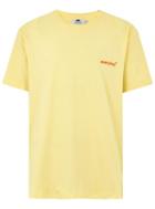Topman Mens Yellow 'everyday' Embroidered Oversized T-shirt