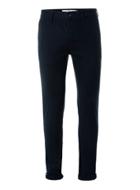 Topman Mens Blue Navy Ottoman Stretch Skinny Pants