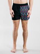 Topman Mens Multi Cut And Sew Print Swim Shorts
