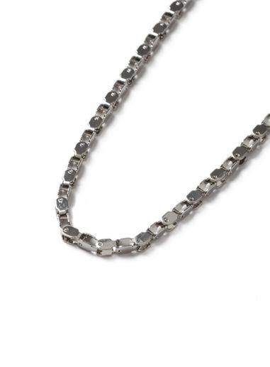 Topman Mens Aaa Silver Look Bike Chain Necklace*