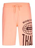 Topman Mens Neon Orange Print Jersey Shorts