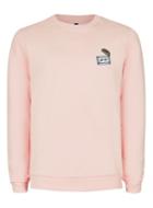 Topman Mens Pink Happy Cassette Badged Sweatshirt