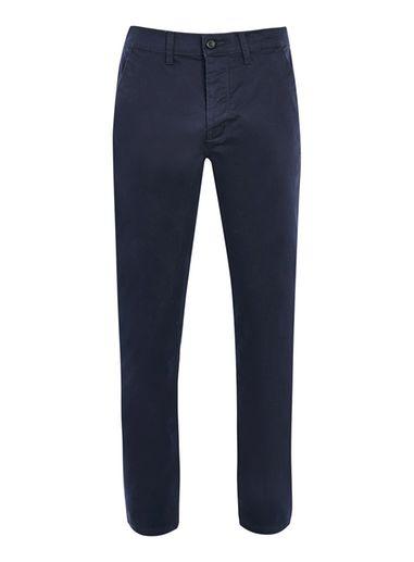 Topman Mens Blue Indigo Stretch Slim Fit Chinos