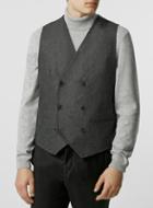 Topman Mens Mid Grey Sh Chuck Vest