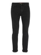 Topman Mens Premium Washed Black Selvedge Stretch Skinny Jeans