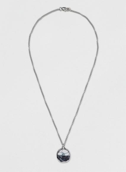 Topman Mens Black Premium Circle Necklace*