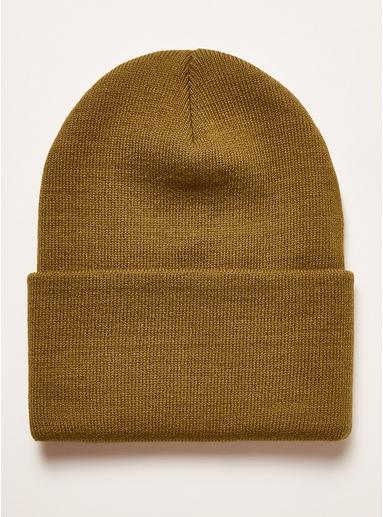 Topman Mens Brown Toffee Skater Beanie