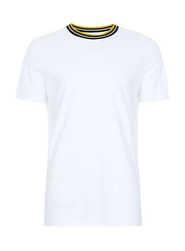 Topman Mens White Tipped Smart T-shirt
