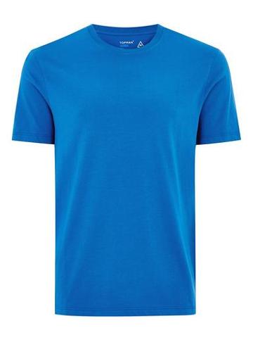 Topman Mens Navy Cobalt Blue Slim T-shirt