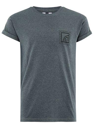 Topman Mens Green Muscle Fit Roller T-shirt
